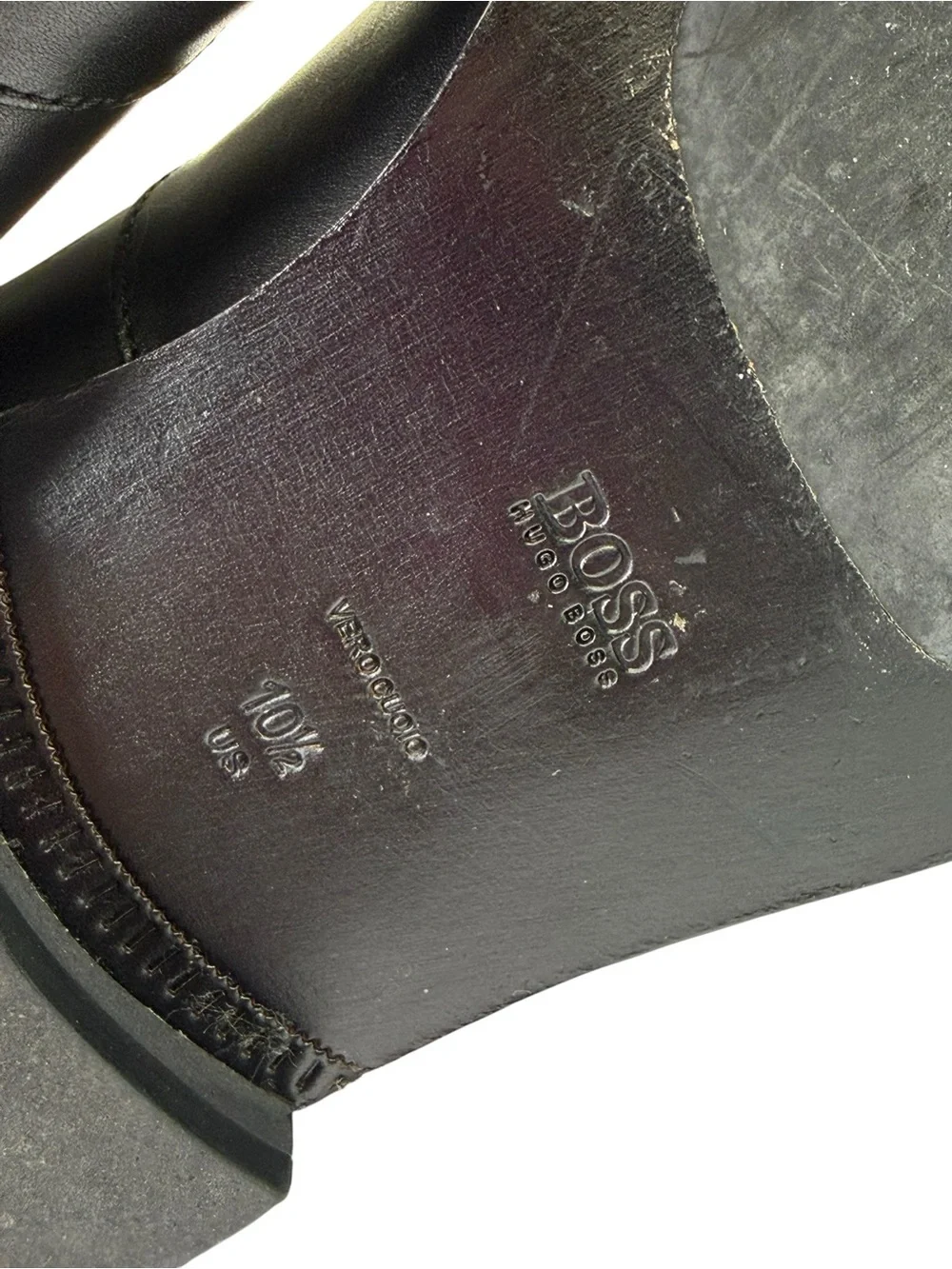 Hugo Boss Leather Boots Black Size 10.5 Men’s
